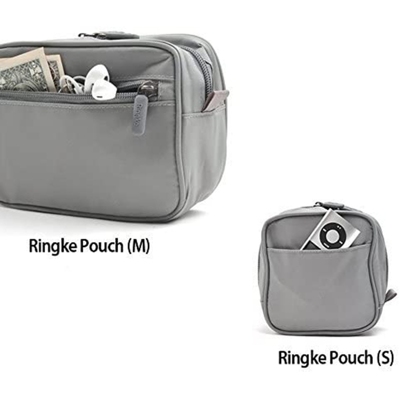 Ringke Travel Organizer Pouch For Phone Accssoies, Compact Devices, Chargers Storage Bag (Small) - Navy